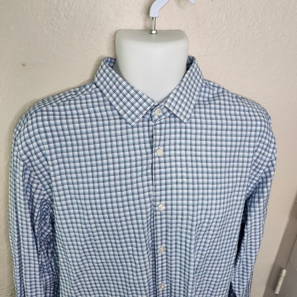 Hugo Boss Sharp Fit Long Sleeve Button Down Shirt Men Size 17 - Picture 5 of 10